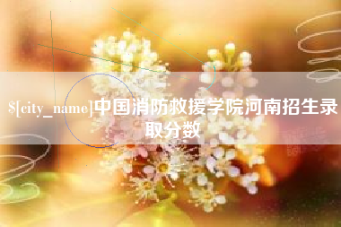 云南中国消防救援学院河南招生录取分数