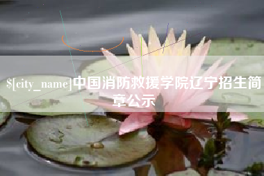 云南中国消防救援学院辽宁招生简章公示