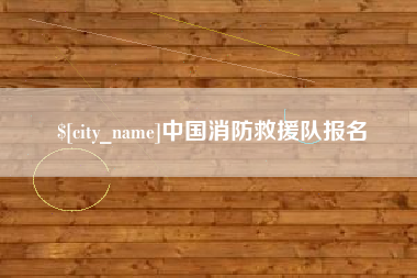 云南中国消防救援队报名