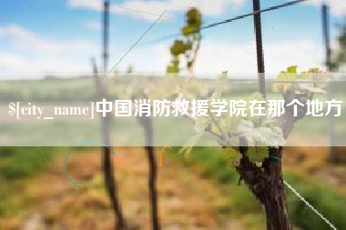 云南中国消防救援学院在那个地方