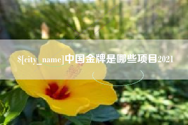 云南中国金牌是哪些项目2021