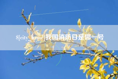 云南我国消防日是哪一号