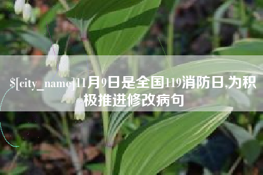 云南11月9日是全国119消防日,为积极推进修改病句