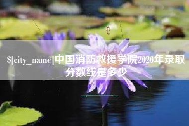 云南中国消防救援学院2020年录取分数线是多少