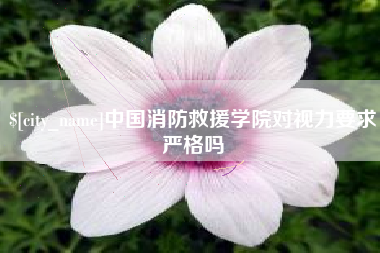 云南中国消防救援学院对视力要求严格吗