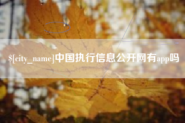 云南中国执行信息公开网有app吗