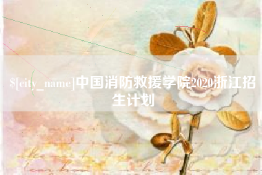 云南中国消防救援学院2020浙江招生计划
