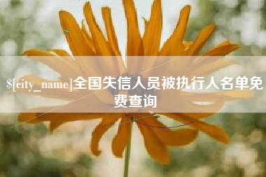 云南全国失信人员被执行人名单免费查询