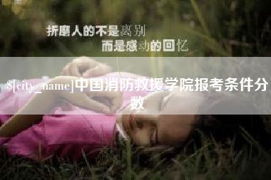 云南中国消防救援学院报考条件分数