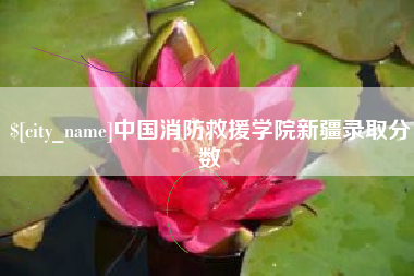 云南中国消防救援学院新疆录取分数