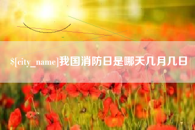 云南我国消防日是哪天几月几日