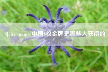 云南中国6枚金牌是哪些人获得的
