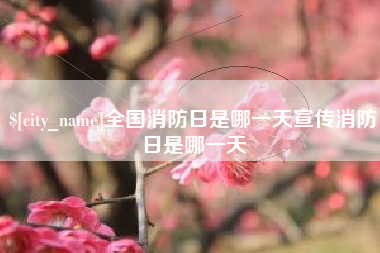 云南全国消防日是哪一天宣传消防日是哪一天