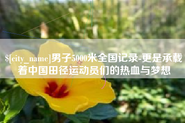 云南男子5000米全国记录-更是承载着中国田径运动员们的热血与梦想