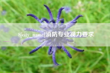 云南消防专业视力要求