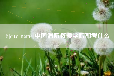 云南中国消防救援学院都考什么