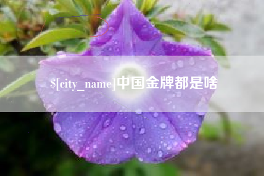 云南中国金牌都是啥