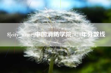 云南中国消防学院2024年分数线