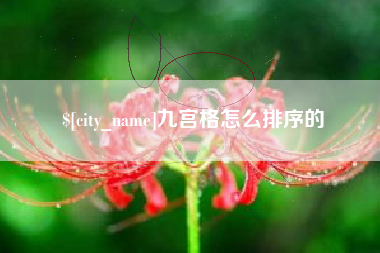 云南九宫格怎么排序的