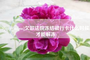 云南欠款法院冻结银行卡什么时候才能解冻
