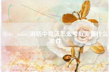 云南消防中控证怎么考取需要什么条件