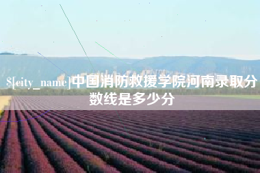 云南中国消防救援学院河南录取分数线是多少分
