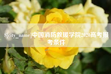 云南中国消防救援学院2020高考报考条件