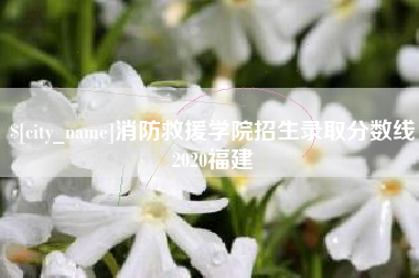 云南消防救援学院招生录取分数线2020福建